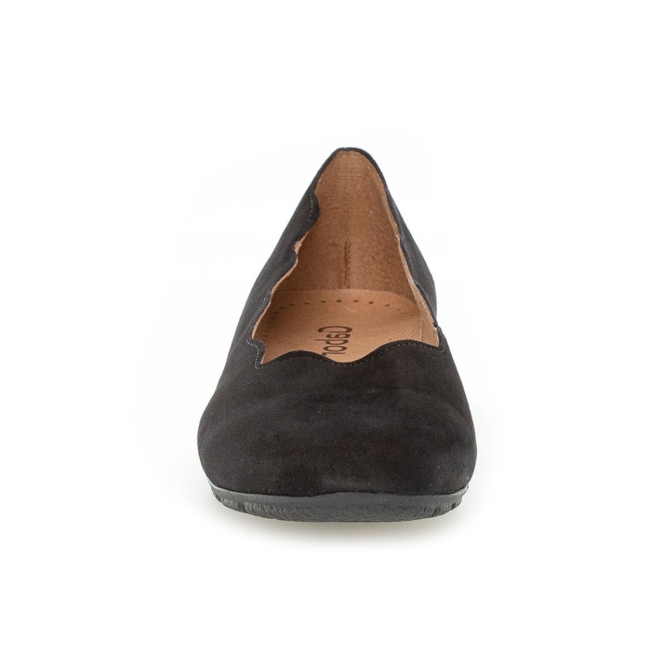 Résister Chaussures Dames Daim Noir Gabor | Exclusif